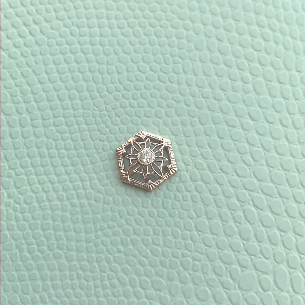 Antique diamond stick pin top